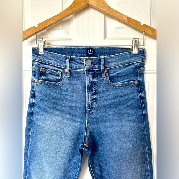 GAP Denim True Skinny Blue Jeans Size 28 Regular - Picture 1 of 10